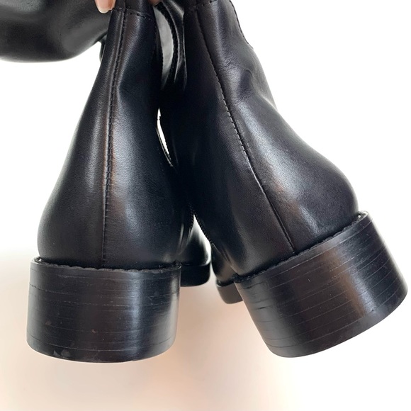 Sanctuary Boots Tall Black Leather Riding Equestrian Righton Anthropologie Sz 5 - Picture 7 of 13